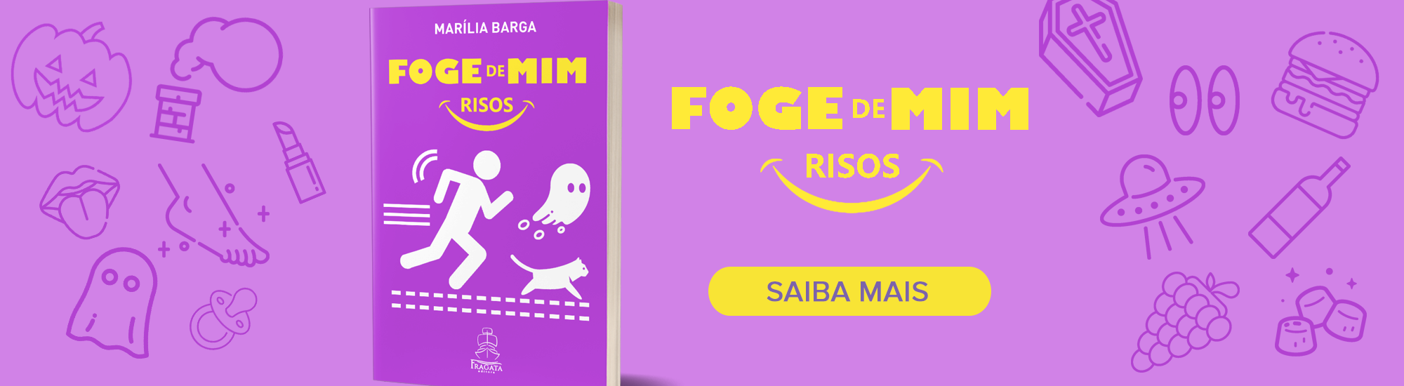 livro foge de mim - risos